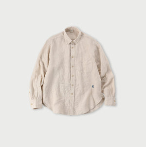 Linen Chambray 908 Petit Collar Ocean Shirt