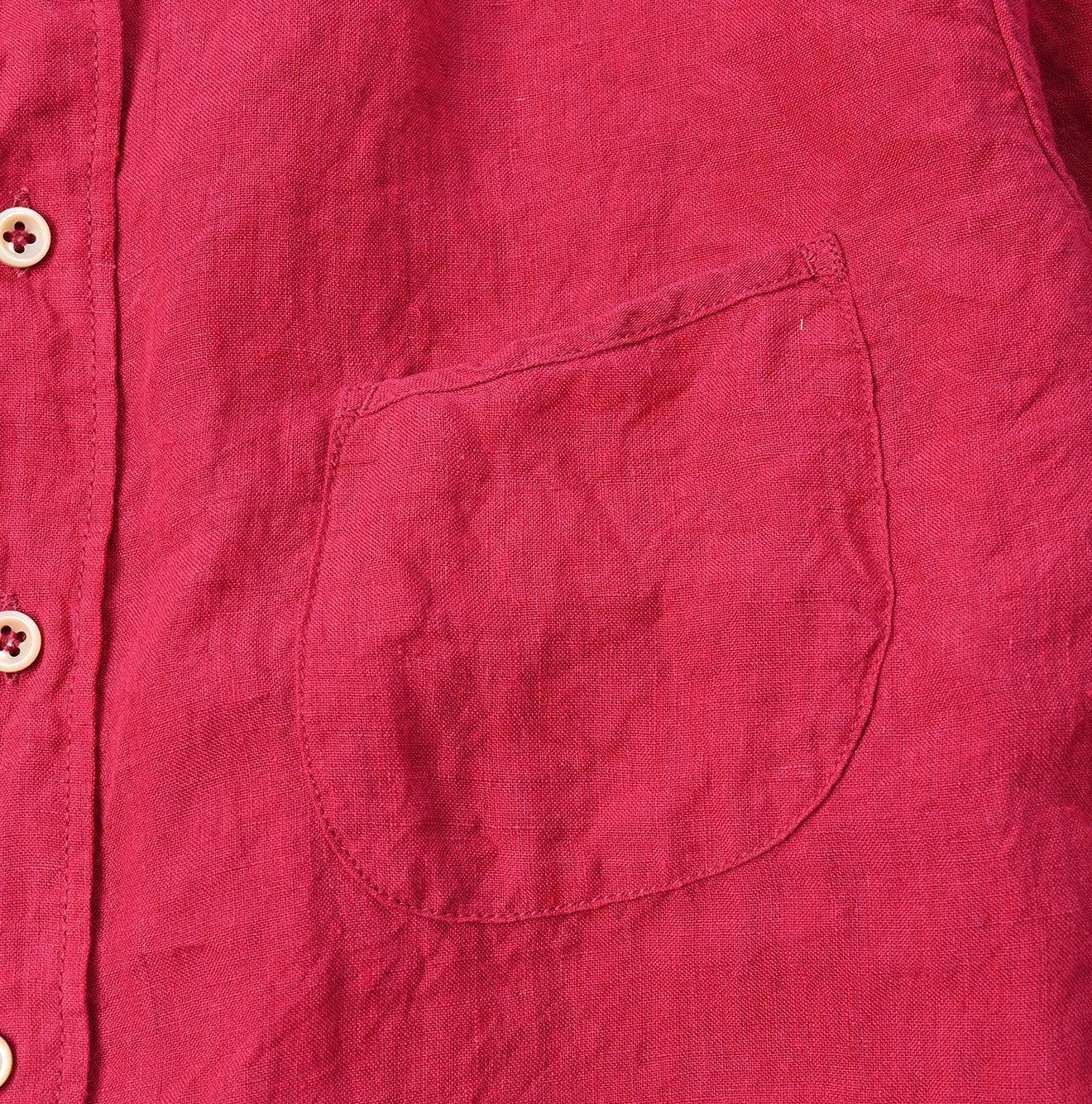 Linen Chambray 908 Petit Collar Ocean Shirt - 45R by 45rpm studio - Image 16