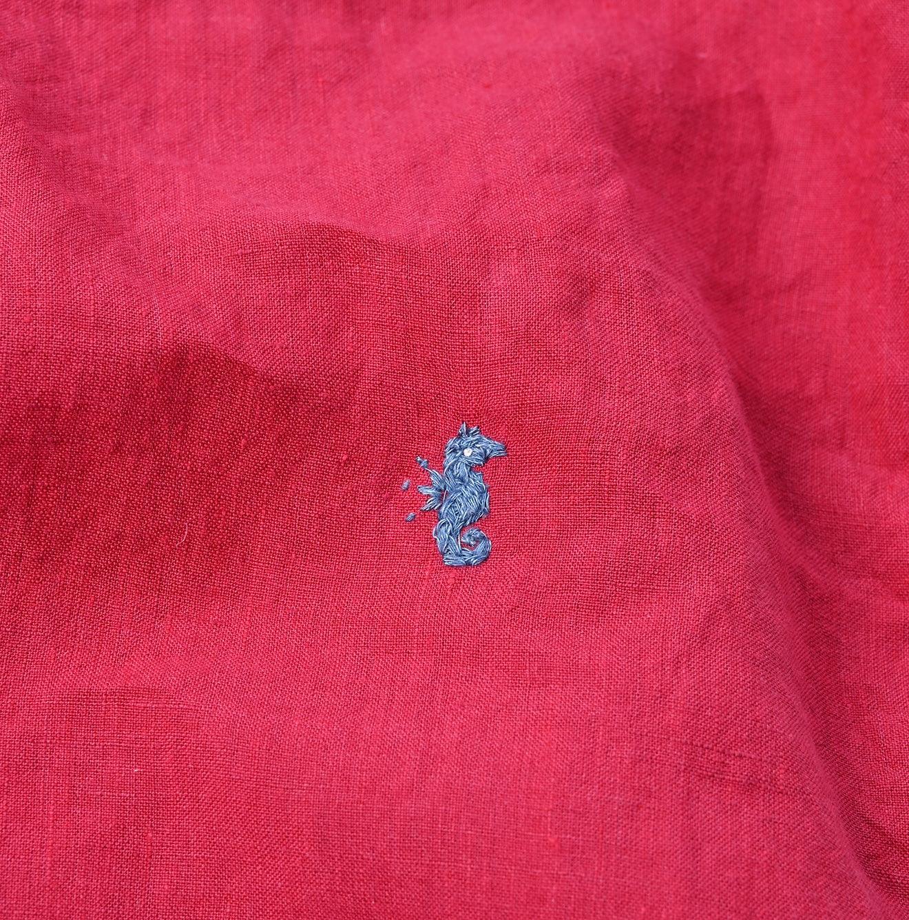 Linen Chambray 908 Petit Collar Ocean Shirt - 45R by 45rpm studio - Image 20