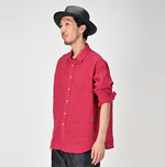 Linen Chambray 908 Petit Collar Ocean Shirt - 45R by 45rpm studio