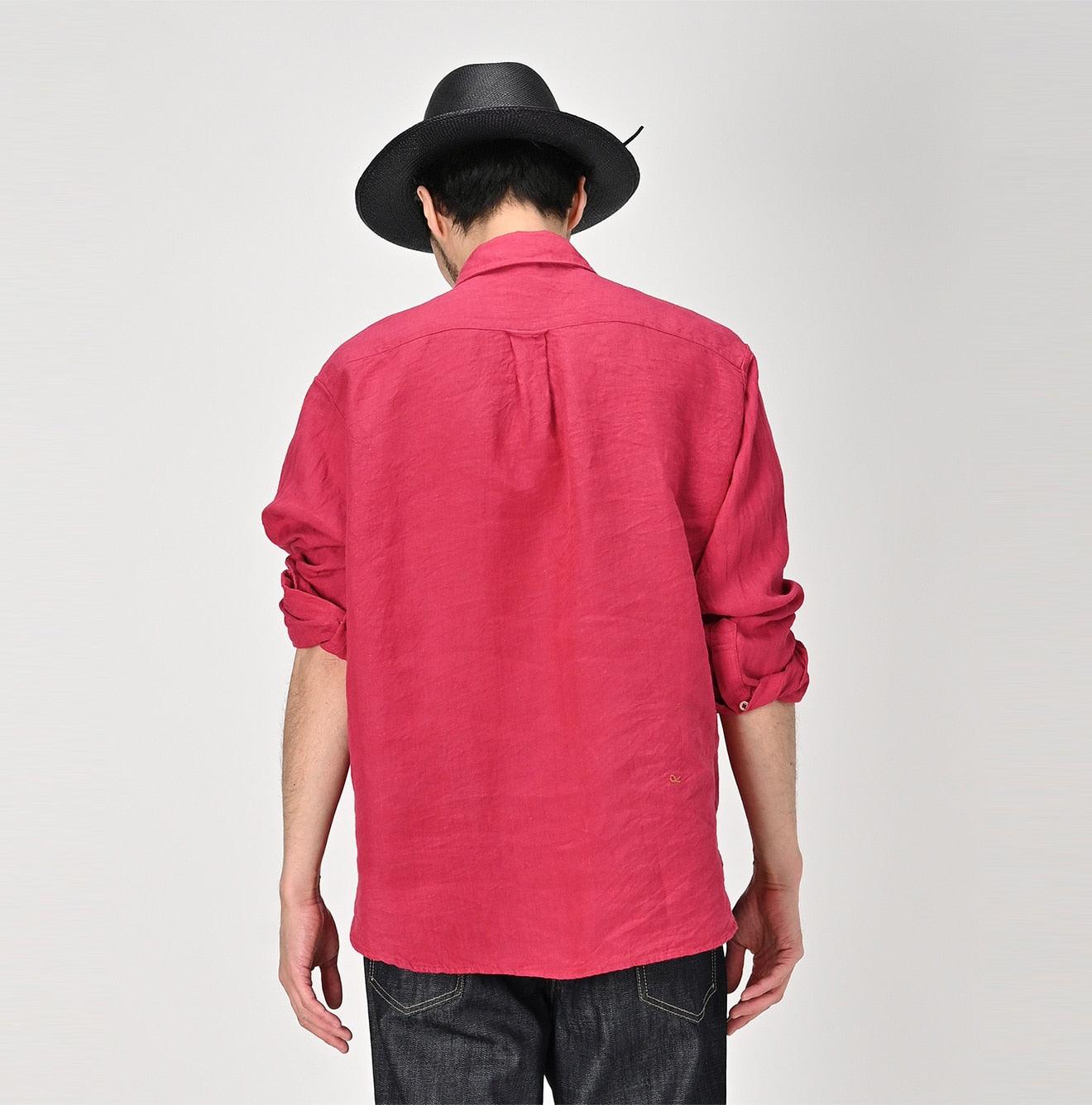 Linen Chambray 908 Petit Collar Ocean Shirt – 45R GLOBAL
