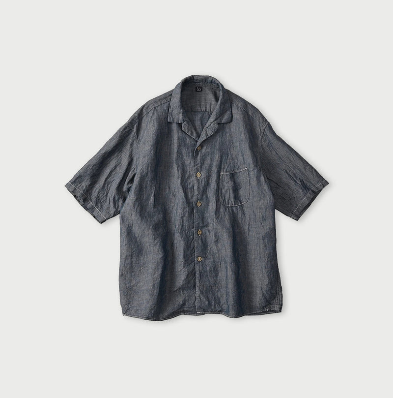 45R Cotton Linen Dungaree Lei Lei Shirt Nou Men - Image 1
