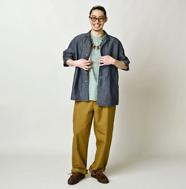 45R Cotton Linen Dungaree Lei Lei Shirt Nou Men