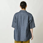 45R Cotton Linen Dungaree Lei Lei Shirt Nou Men