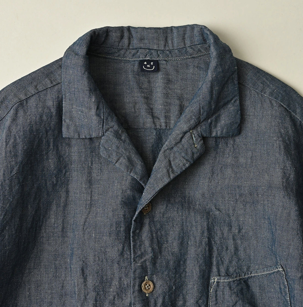 45R Cotton Linen Dungaree Lei Lei Shirt Nou Men