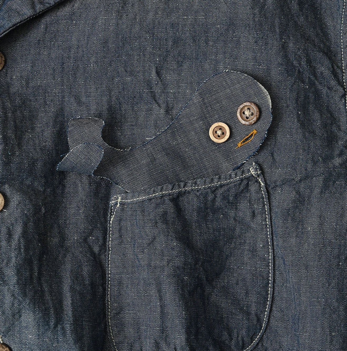 45R Cotton Linen Dungaree Lei Lei Shirt Nou Men