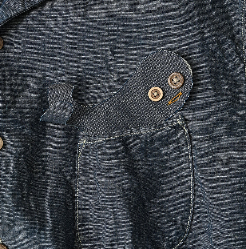 45R Cotton Linen Dungaree Lei Lei Shirt Nou Men - Image 21
