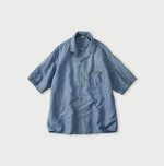 45R Cotton Linen Dungaree Lei Lei Shirt Distressed Men