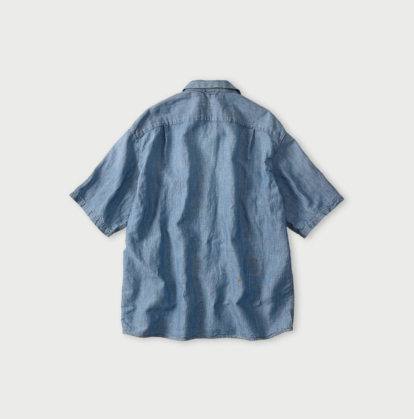 45R Cotton Linen Dungaree Lei Lei Shirt Distressed Men - Image 16