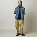 45R Cotton Linen Dungaree Lei Lei Shirt Distressed Men