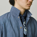 45R Cotton Linen Dungaree Lei Lei Shirt Distressed Men
