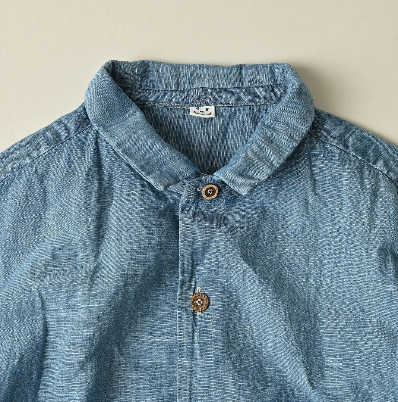 45R Cotton Linen Dungaree Lei Lei Shirt Distressed Men - Image 18