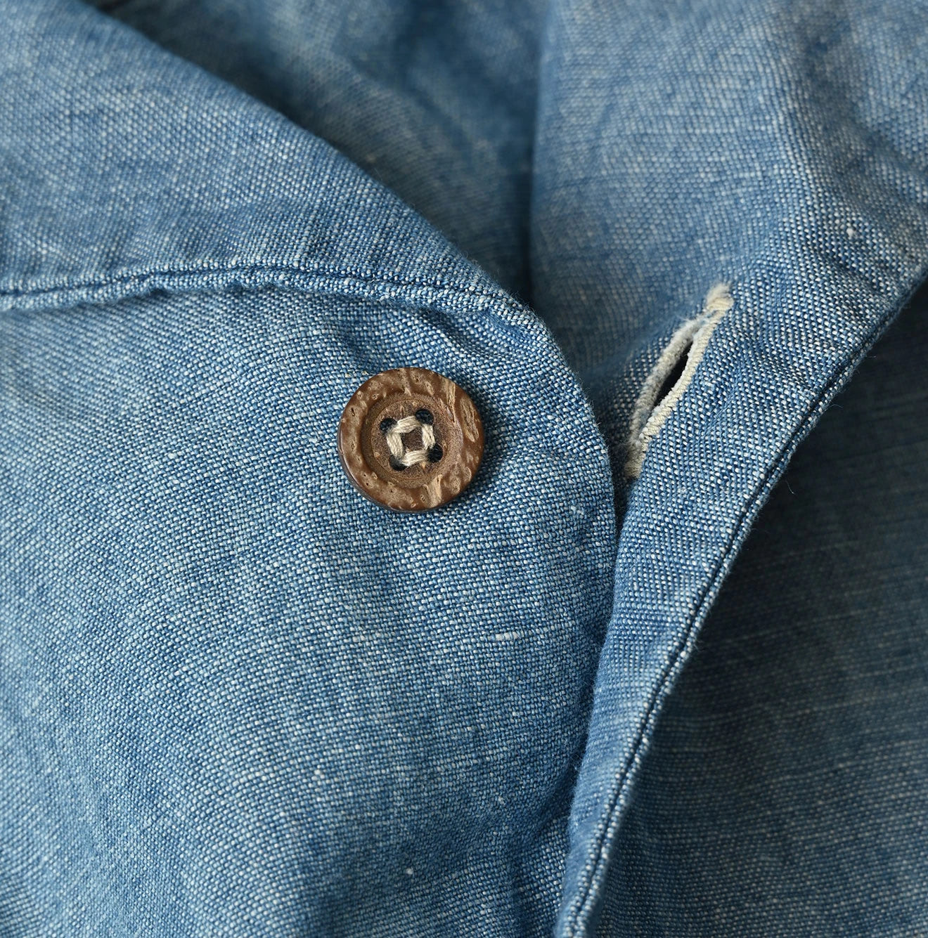 45R Cotton Linen Dungaree Lei Lei Shirt Distressed Men - Image 19