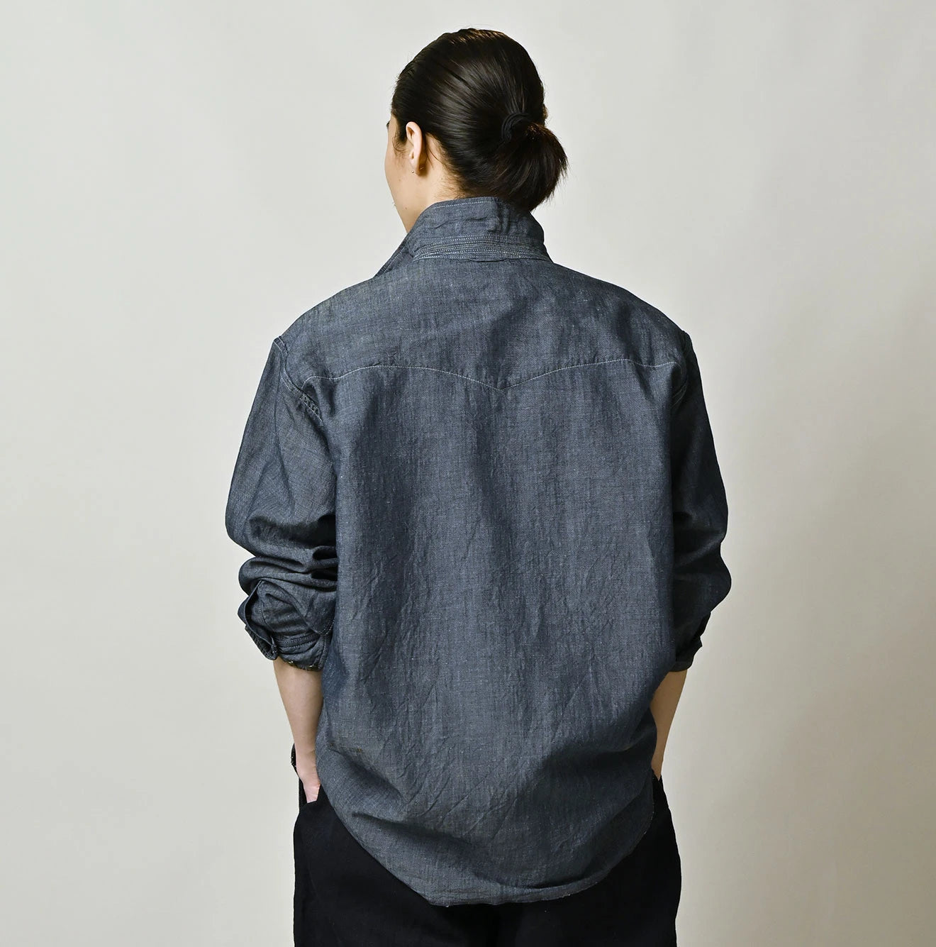 Cotton Linen Dungaree 908 Ocean Eastern Shirt Nou | 45R Official