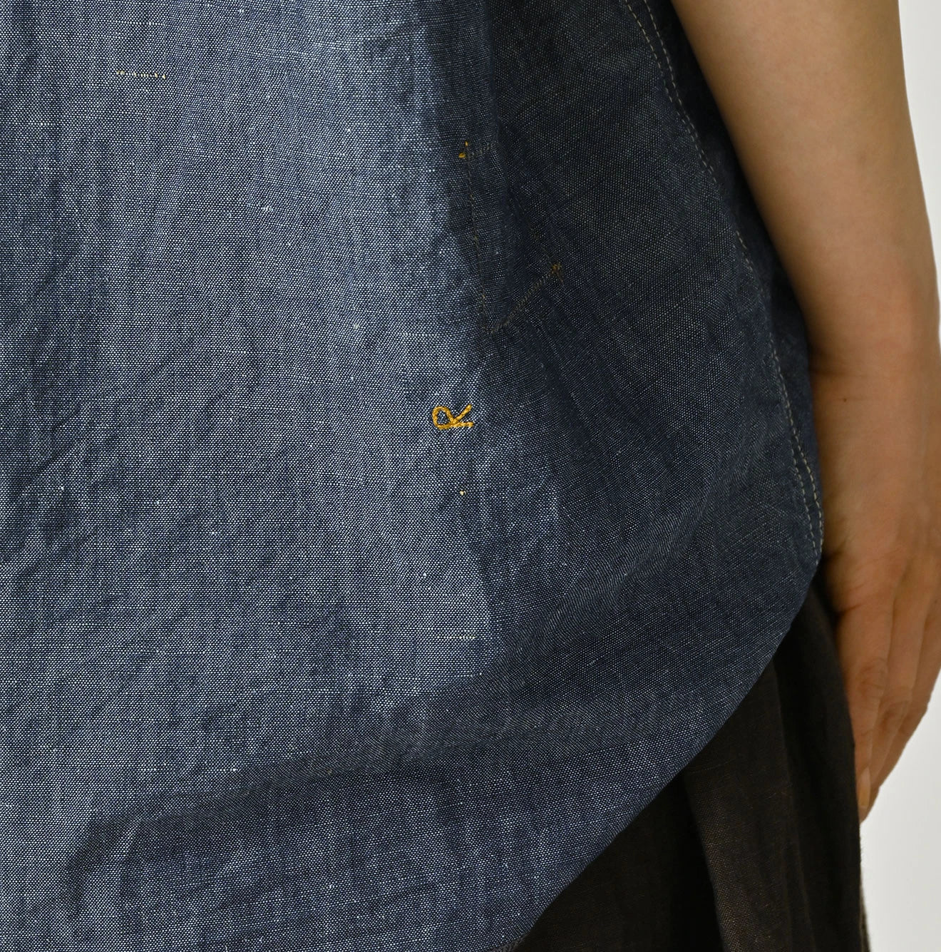 45R Cotton Linen Dungaree 908 Ocean Eastern Shirt Nou - Image 15