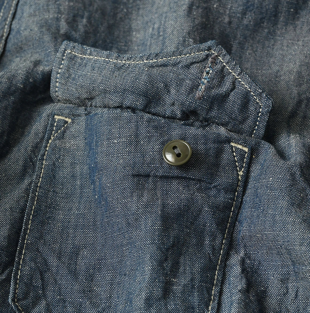45R Cotton Linen Dungaree 908 Ocean Eastern Shirt Nou - Image 19