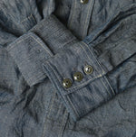 45R Cotton Linen Dungaree 908 Ocean Eastern Shirt Nou