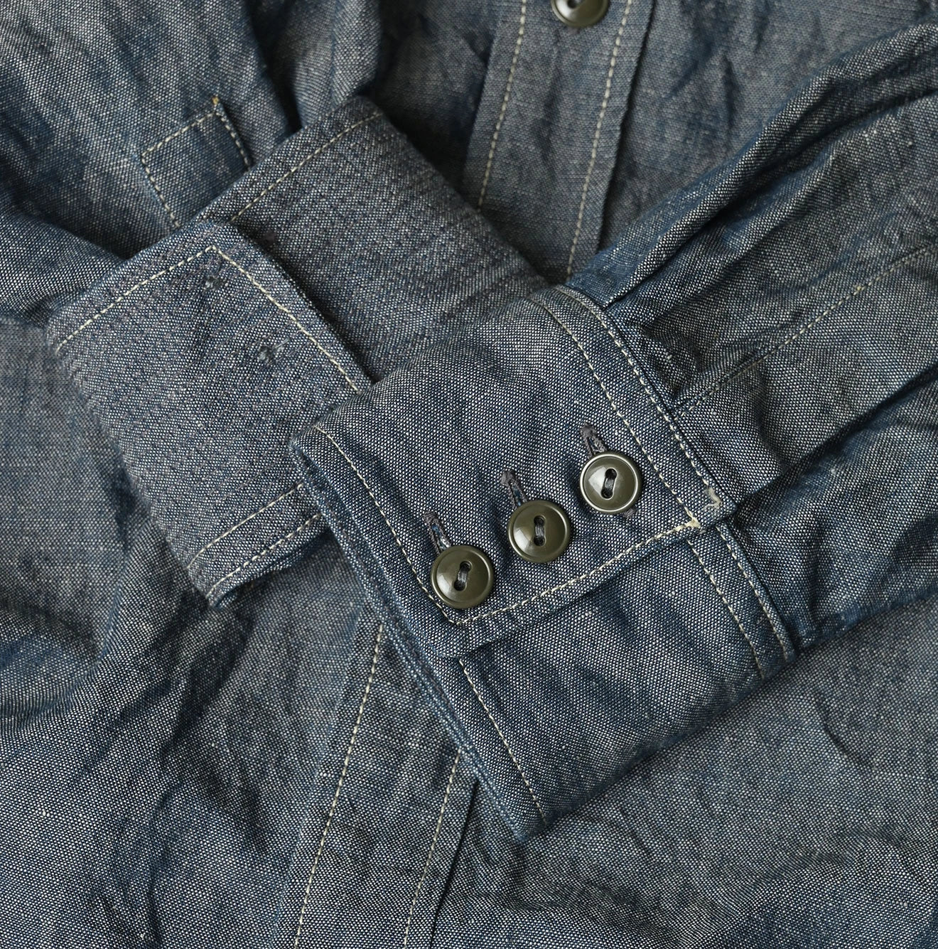 45R Cotton Linen Dungaree 908 Ocean Eastern Shirt Nou - Image 20