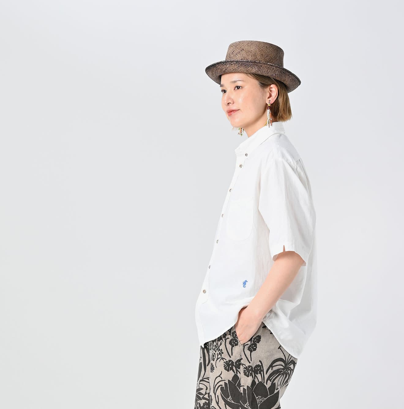 45R Khadi Ox Ocean Short Sleeve Shirt - Image 8