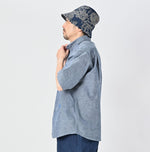 45R Ai Indigo Khadi Ox Ocean Short Sleeve Shirt