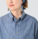 45R Ai Indigo Khadi Ox Ocean Short Sleeve Shirt