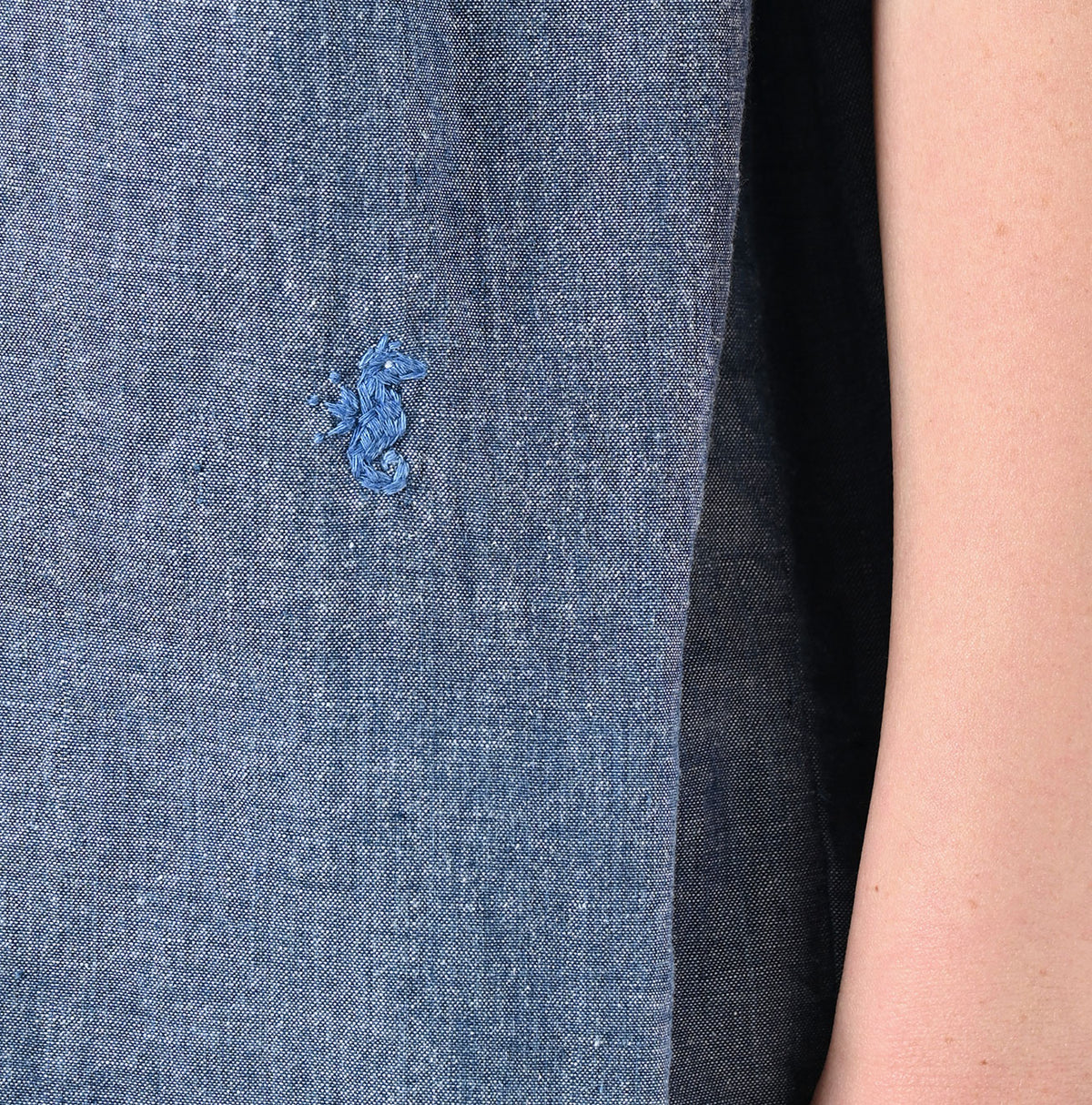 45R Ai Indigo Khadi Ox Ocean Short Sleeve Shirt
