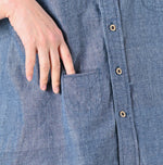 45R Ai Indigo Khadi Ox Ocean Short Sleeve Shirt