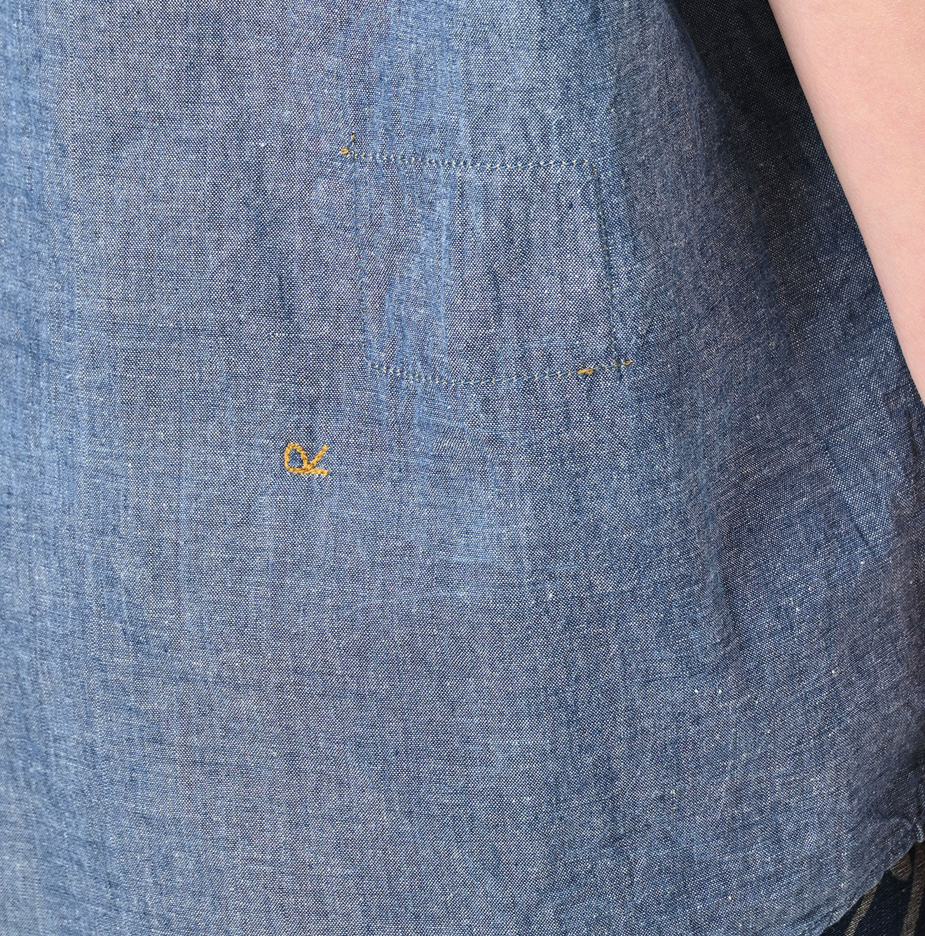 45R Ai Indigo Khadi Ox Ocean Short Sleeve Shirt - Image 15