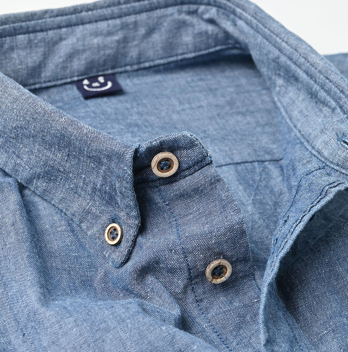 45R Ai Indigo Khadi Ox Ocean Short Sleeve Shirt