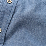 45R Ai Indigo Khadi Ox Ocean Short Sleeve Shirt