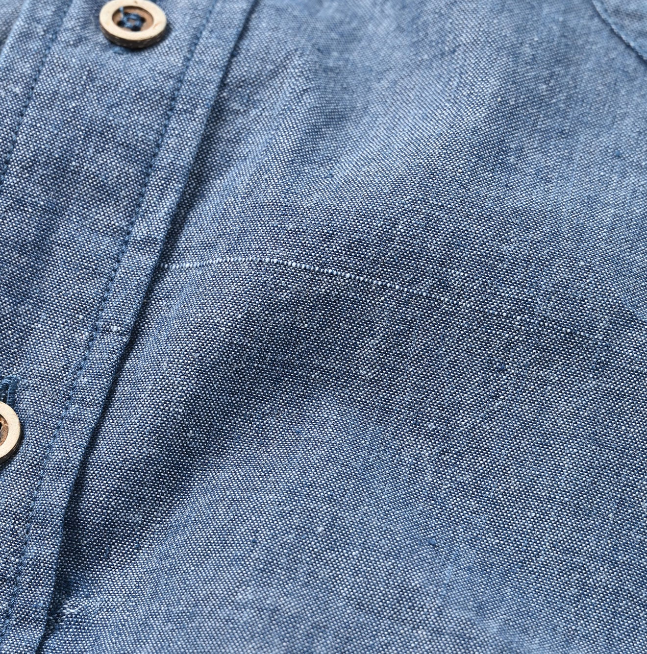 45R Ai Indigo Khadi Ox Ocean Short Sleeve Shirt