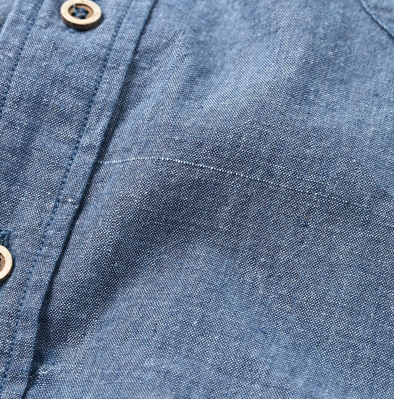 45R Ai Indigo Khadi Ox Ocean Short Sleeve Shirt - Image 19