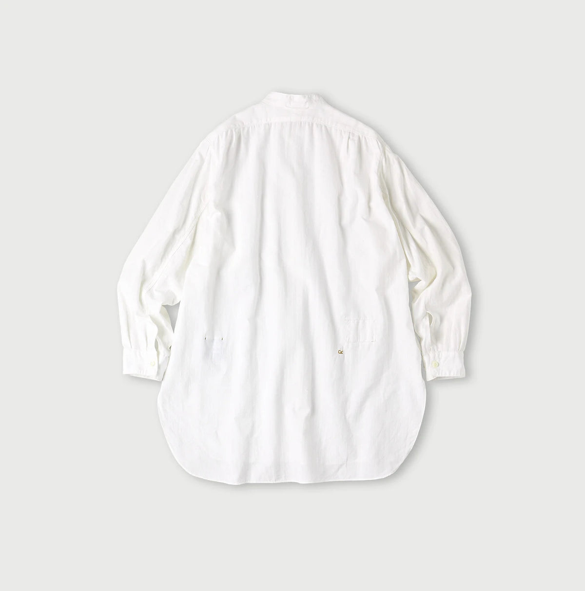 45R Khadi Oxford 908 Stand Collar Grandpa Pullover Shirt