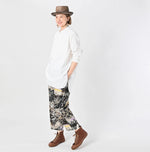45R Khadi Oxford 908 Stand Collar Grandpa Pullover Shirt