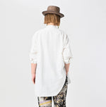45R Khadi Oxford 908 Stand Collar Grandpa Pullover Shirt