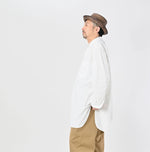 45R Khadi Oxford 908 Stand Collar Grandpa Pullover Shirt
