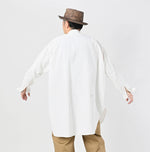 45R Khadi Oxford 908 Stand Collar Grandpa Pullover Shirt