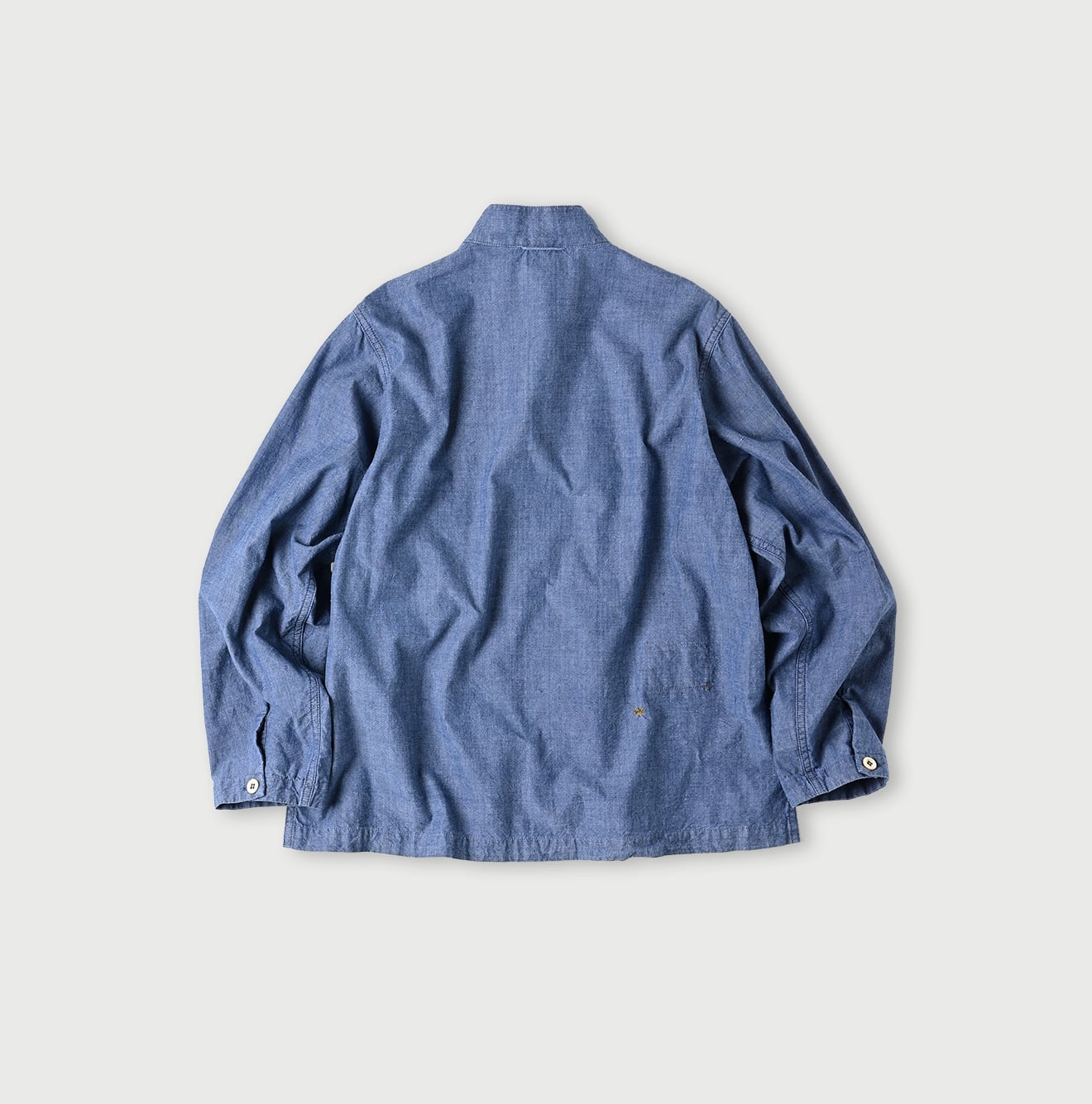 45R Ai Indigo Khadi Ox Clover Knot Shirt