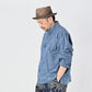 45R Ai Indigo Khadi Ox Clover Knot Shirt