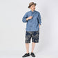 45R Ai Indigo Khadi Ox Clover Knot Shirt