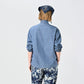 45R Ai Indigo Khadi Ox Clover Knot Shirt