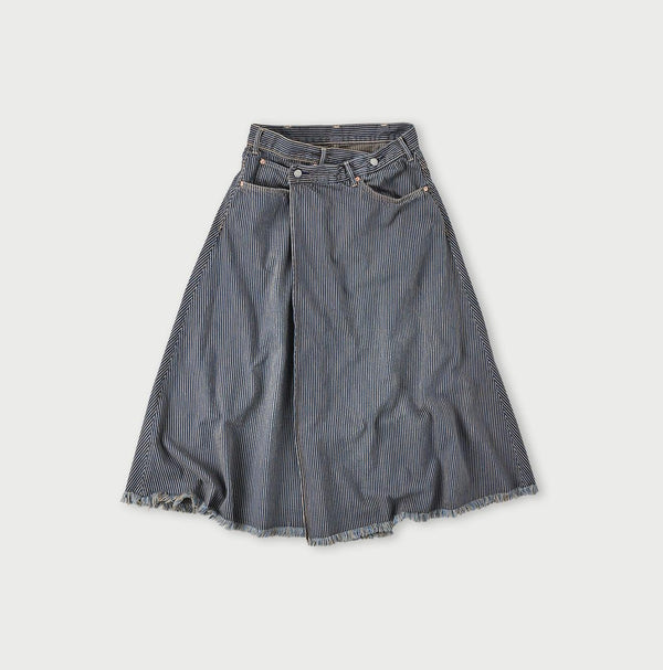 Omugi Denim Crossover Skirt Distressed - 45R by 45rpm studio
