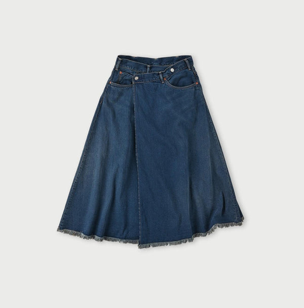 Omugi Denim Crossover Skirt Distressed - 45R by 45rpm studio