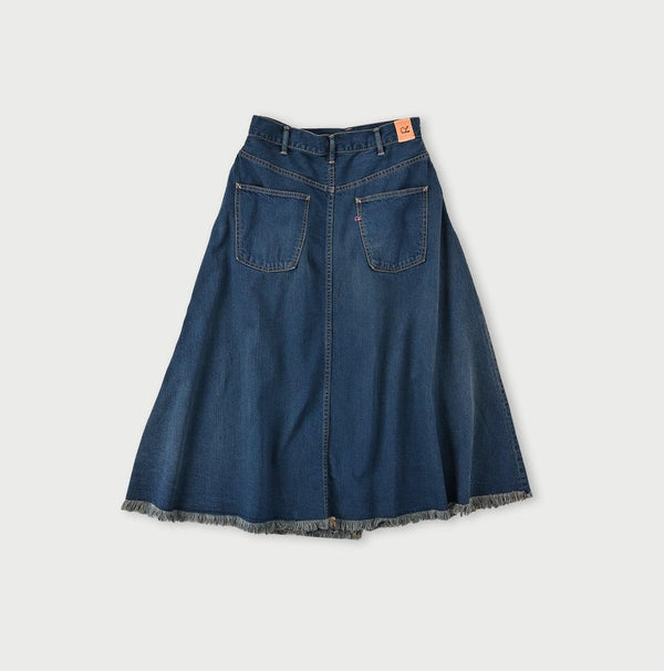 Omugi Denim Crossover Skirt Distressed - 45R by 45rpm studio