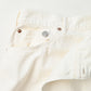 45R Rye Mugi Denim Crossover Skirt White