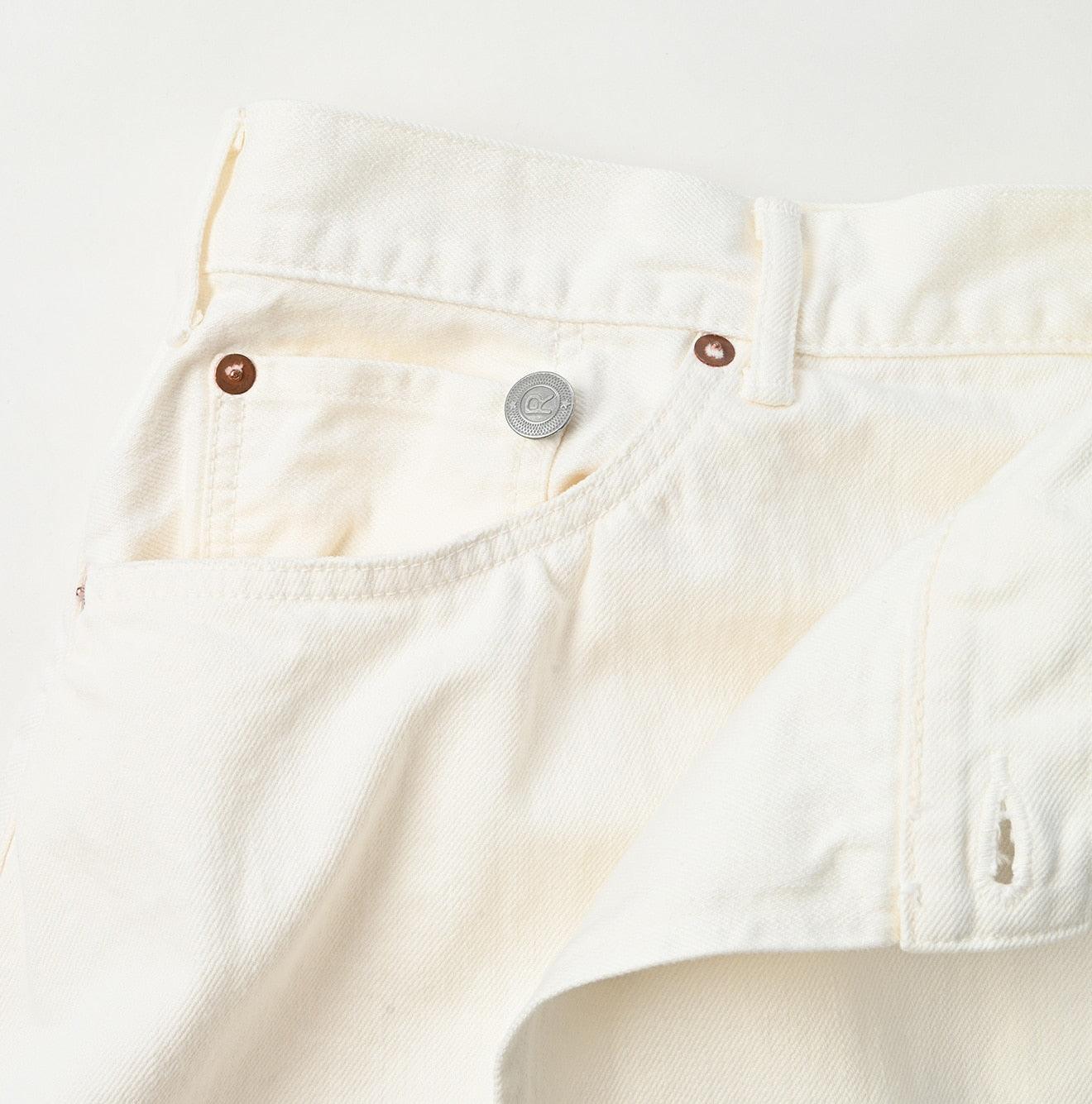 Rye Mugi Denim Crossover Skirt White - 45R by 45rpm studio - Image 9