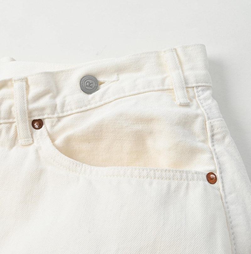 Rye Mugi Denim Crossover Skirt White - 45R by 45rpm studio - Image 10