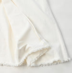 Rye Mugi Denim Crossover Skirt White - 45R by 45rpm studio