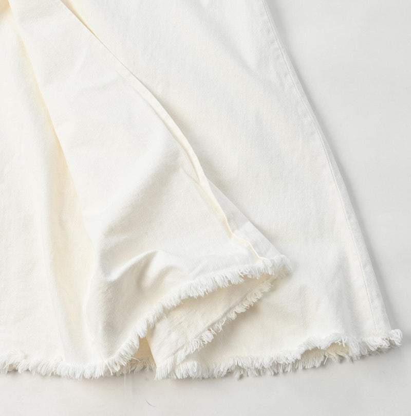 Rye Mugi Denim Crossover Skirt White - 45R by 45rpm studio - Image 11