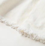 Rye Mugi Denim Crossover Skirt White - 45R by 45rpm studio